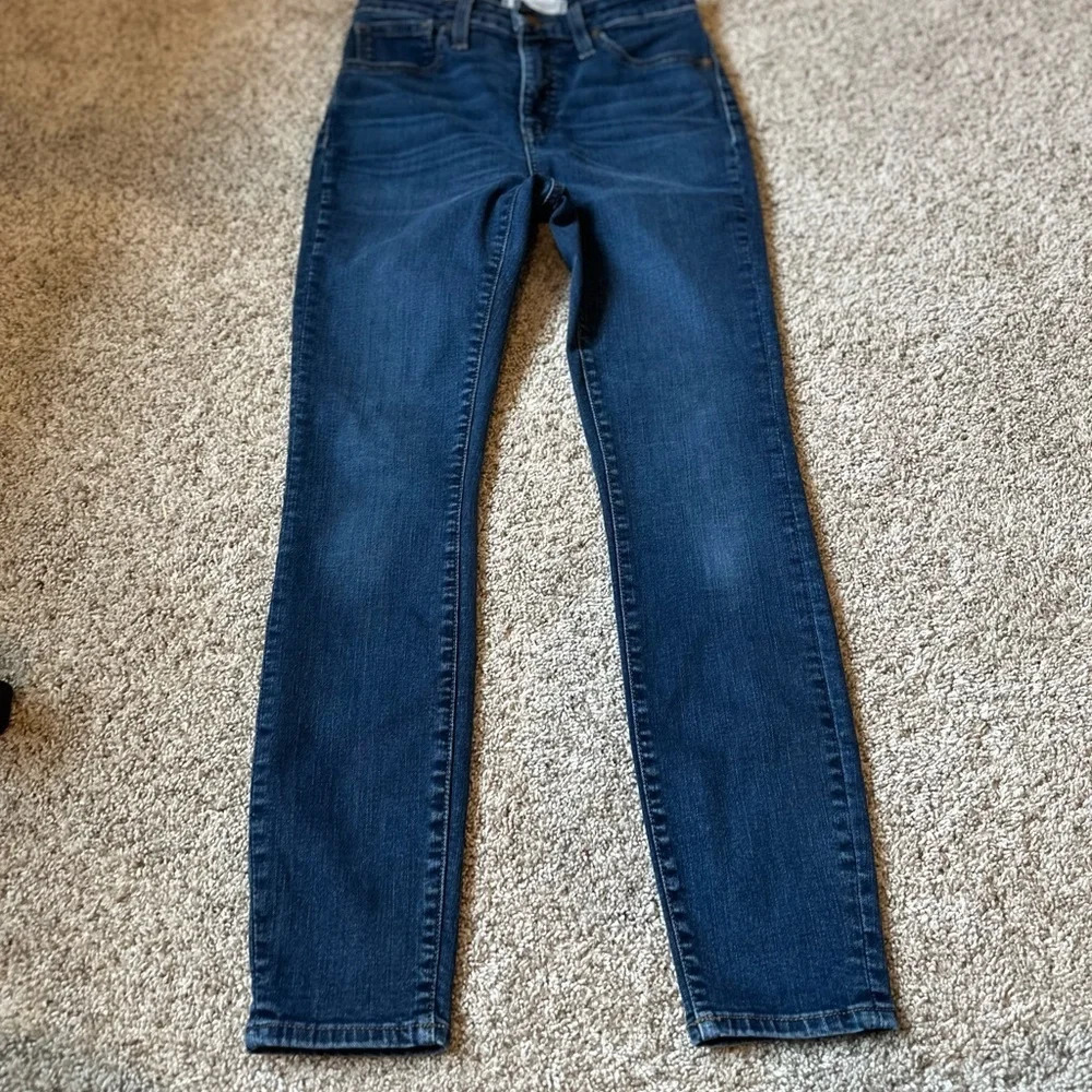 Madewell Dark Indigo Skinny Jeans - Picture 4 of 11